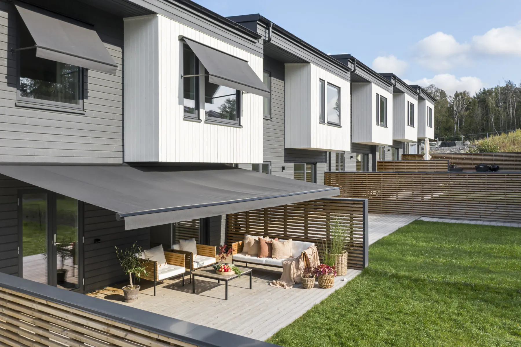 Måttanpassad Terrassmarkis T420 av högsta kvalitet tillverkad i Sverige